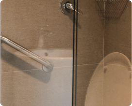 Accesorio de soporte en baños